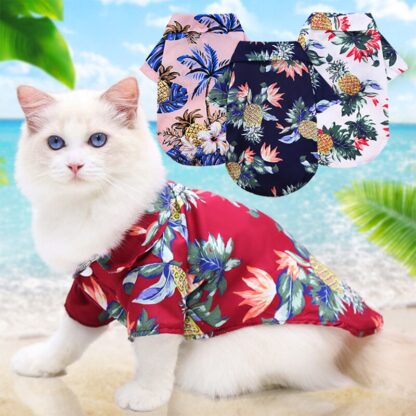 Leaf Print Cat Shirt - Image 3