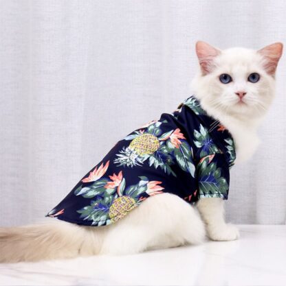 Leaf Print Cat Shirt - Image 4