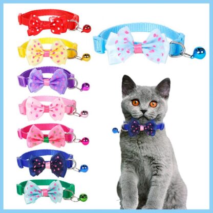 Cat Collar with Bow Tie - Image 3