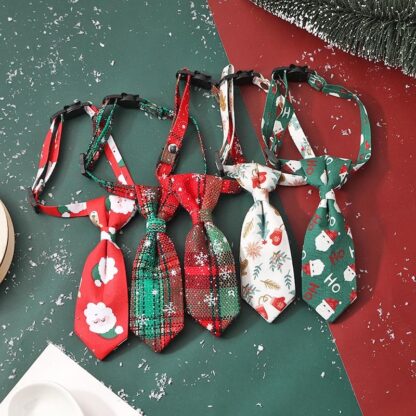 Cute Print Pet Necktie Christmas  Accessories - Image 2