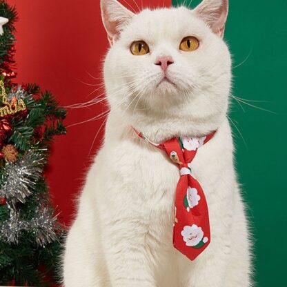 Cute Print Pet Necktie Christmas  Accessories - Image 4