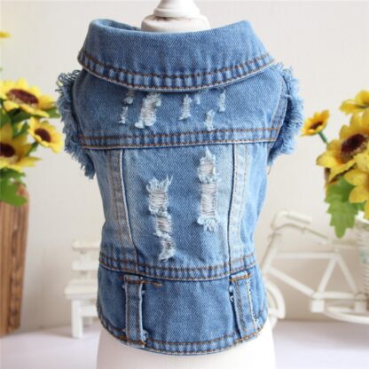 Stylish Denim Jacket for Cats - Image 5