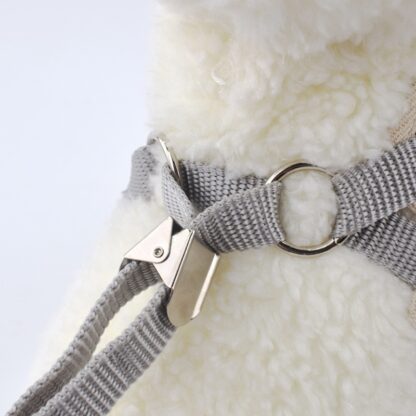 Bowknot Cat Harness and Leash Set with Bell - Image 4