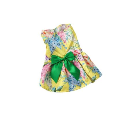 Cat Flower Dress with Bowknot - Image 2