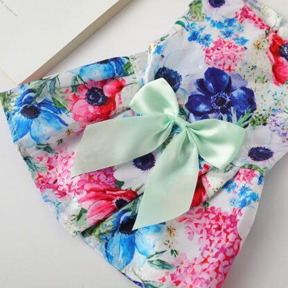 Cat Flower Dress with Bowknot - Image 4