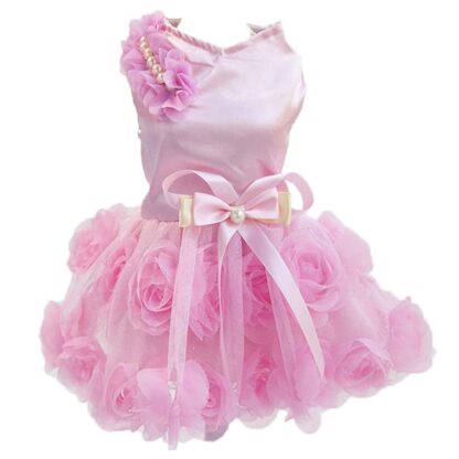 Luxury Cat Princess dress with Rose Pearl - Image 3