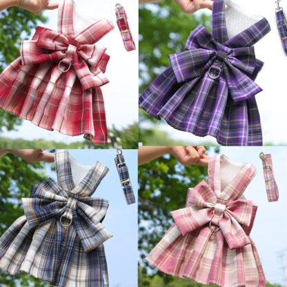 Beautiful Bow Cat Dresses with Leash - Image 3