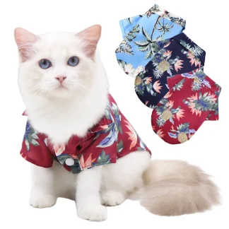 Hawaiian Beach Style Cat T-Shirt