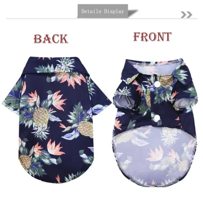 Hawaiian Beach Style Cat T-Shirt - Image 3
