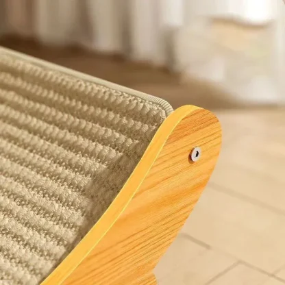 Wooden Cat Scratching Pad & Bed - Image 5