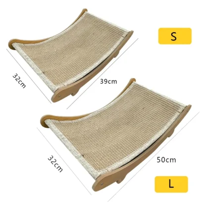 Wooden Cat Scratching Pad & Bed - Image 6