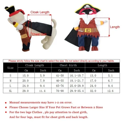 Halloween Pet Pirate Costume - Image 7